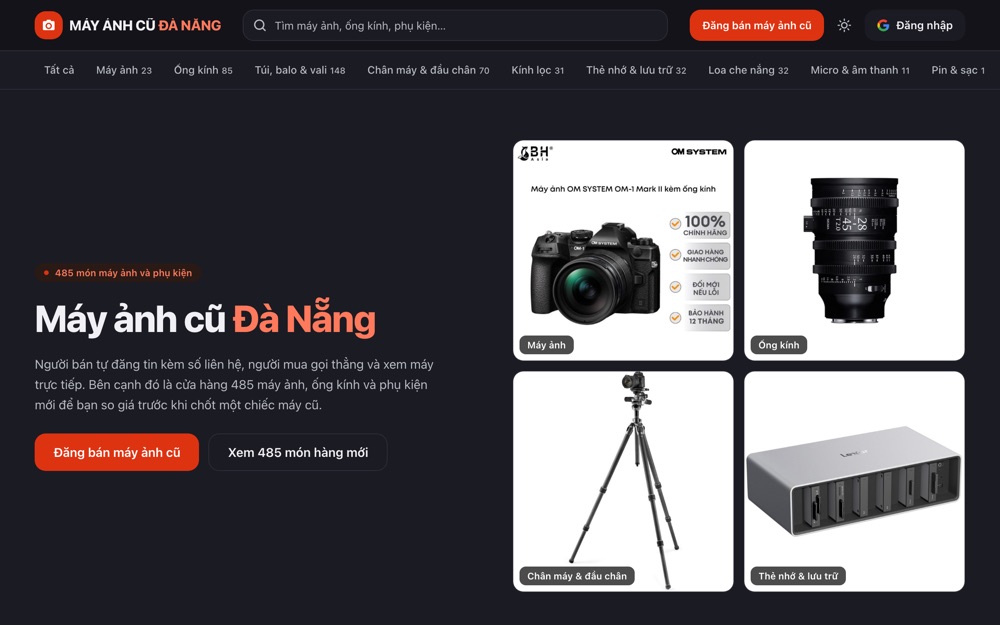 Ảnh trang Máy ảnh cũ Đà Nẵng