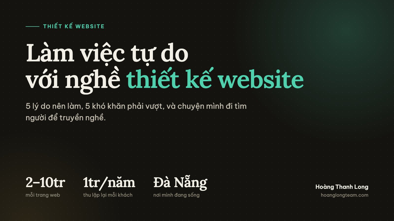 Làm việc tự do với nghề thiết kế website