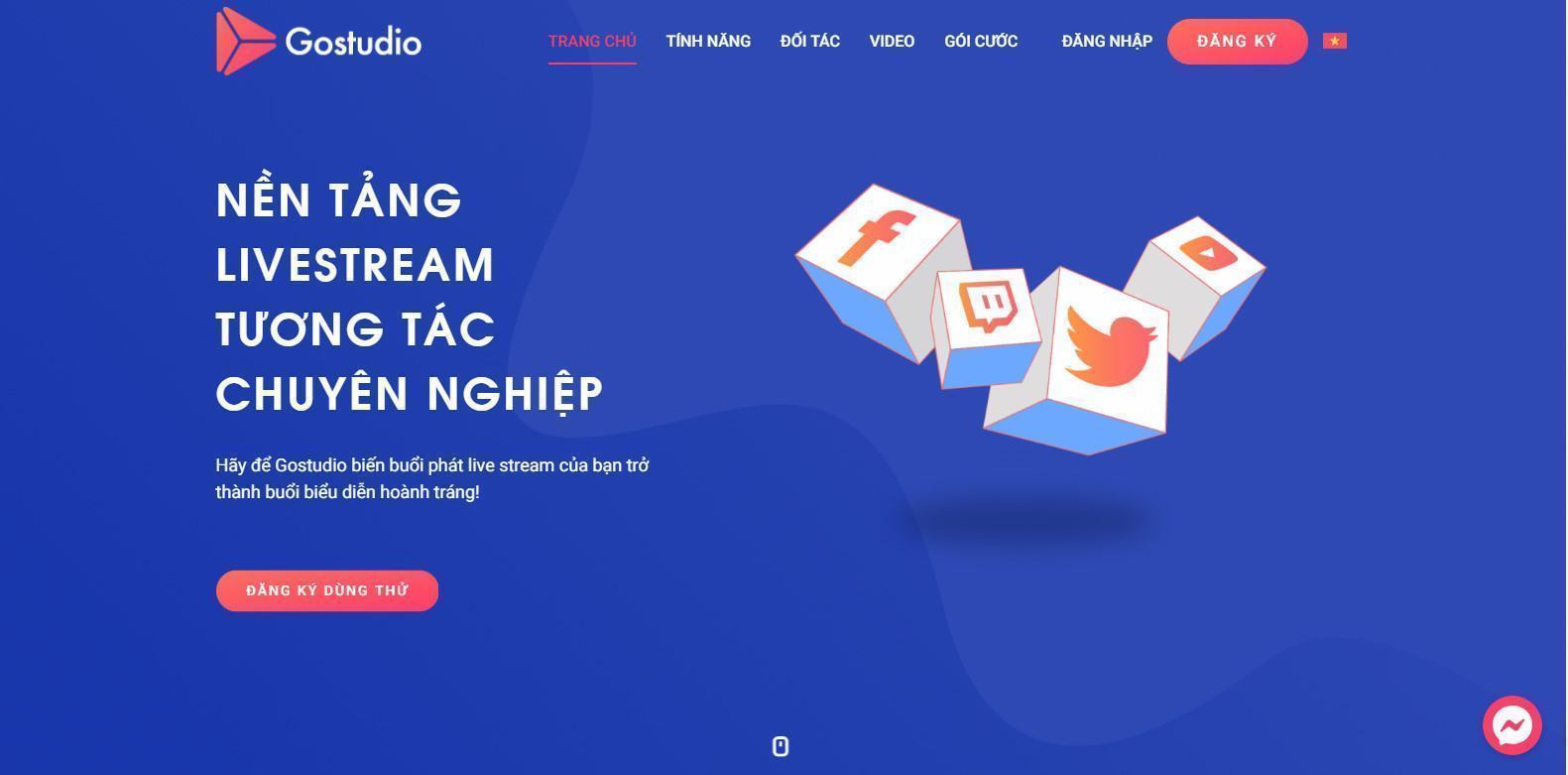 Hình ảnh giao diện website gostudio.co