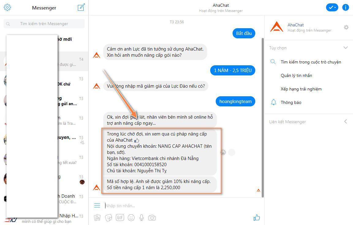 Tài khoản thanh toán Pro Ahachat