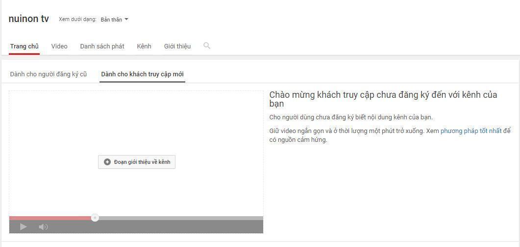 Hình ảnh mục thêm video giới thiệu