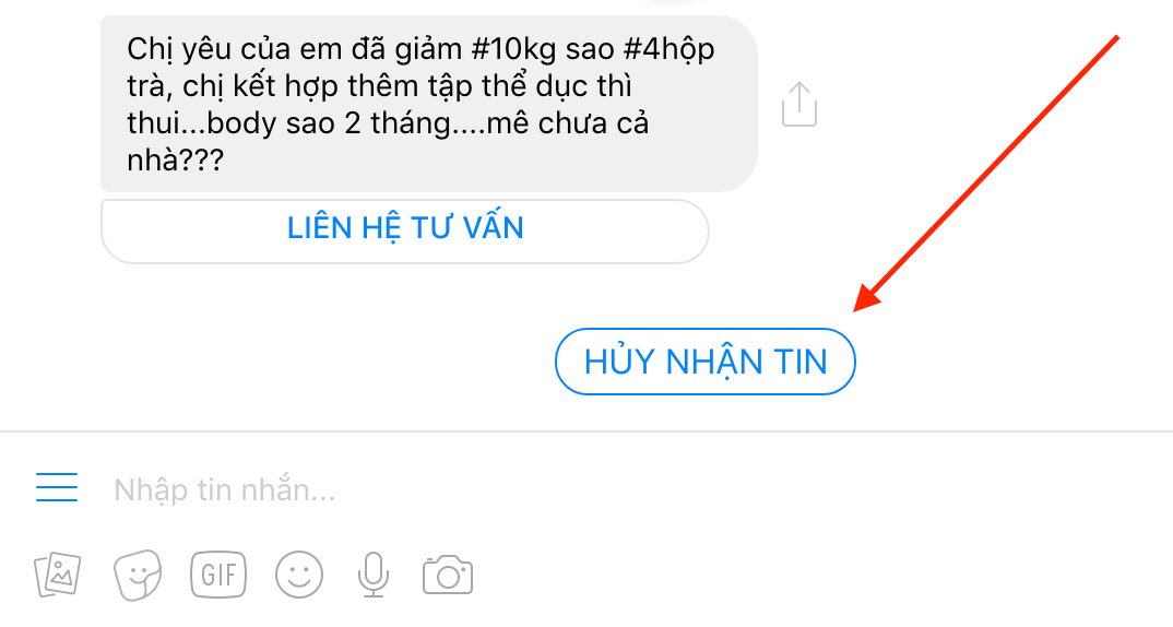 Tạo nút hủy nhận tin để khách không báo Spam