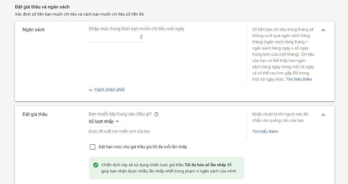 Hình ảnh đặt giá thầu quảng cáo
