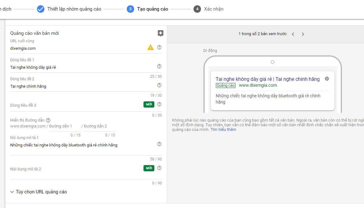 Hình ảnh tạo quảng cáo Google Ads