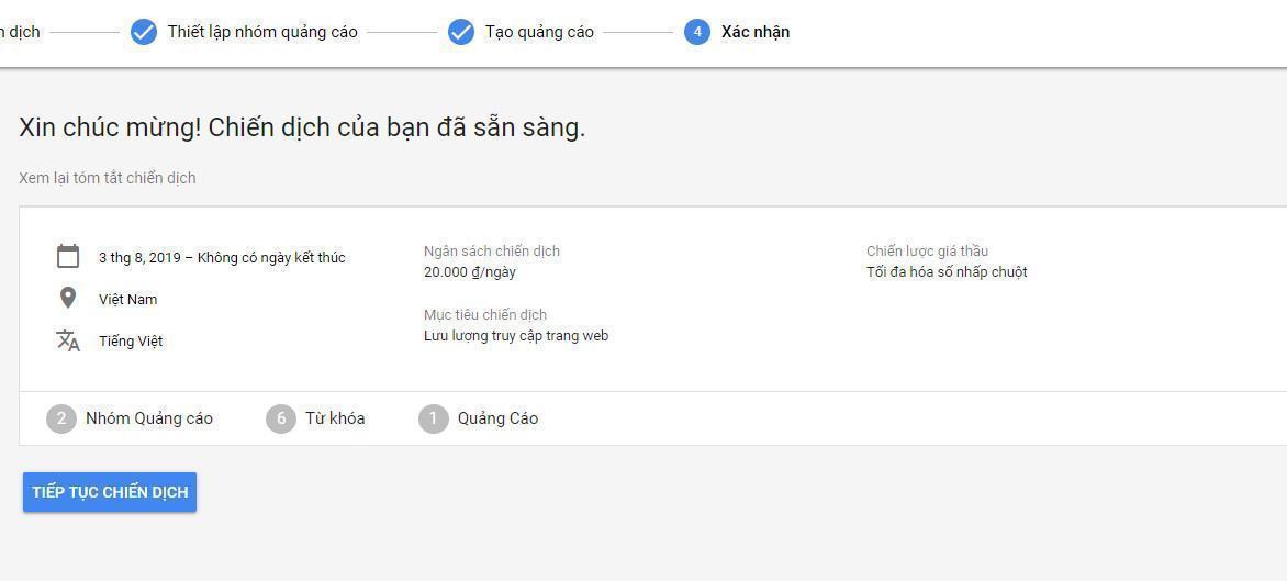 Hình ảnh xác nhận chiến dịch quảng cáo