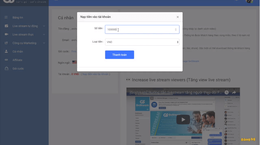 Cần tìm hiểu kỹ về chính sách hỗ trợ phát lại livestream trên nhóm thuê