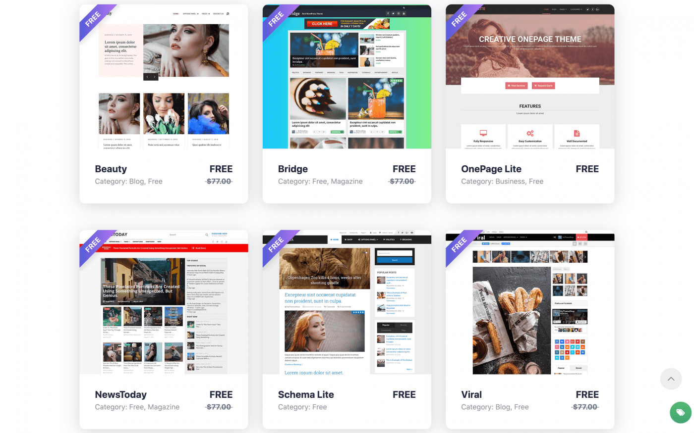 Kho theme miễn phí của Mythemeshop