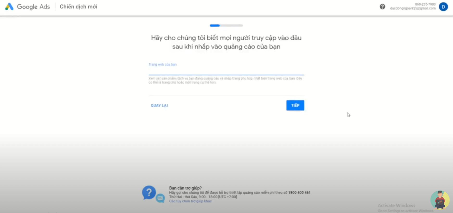 Trang web của bạn