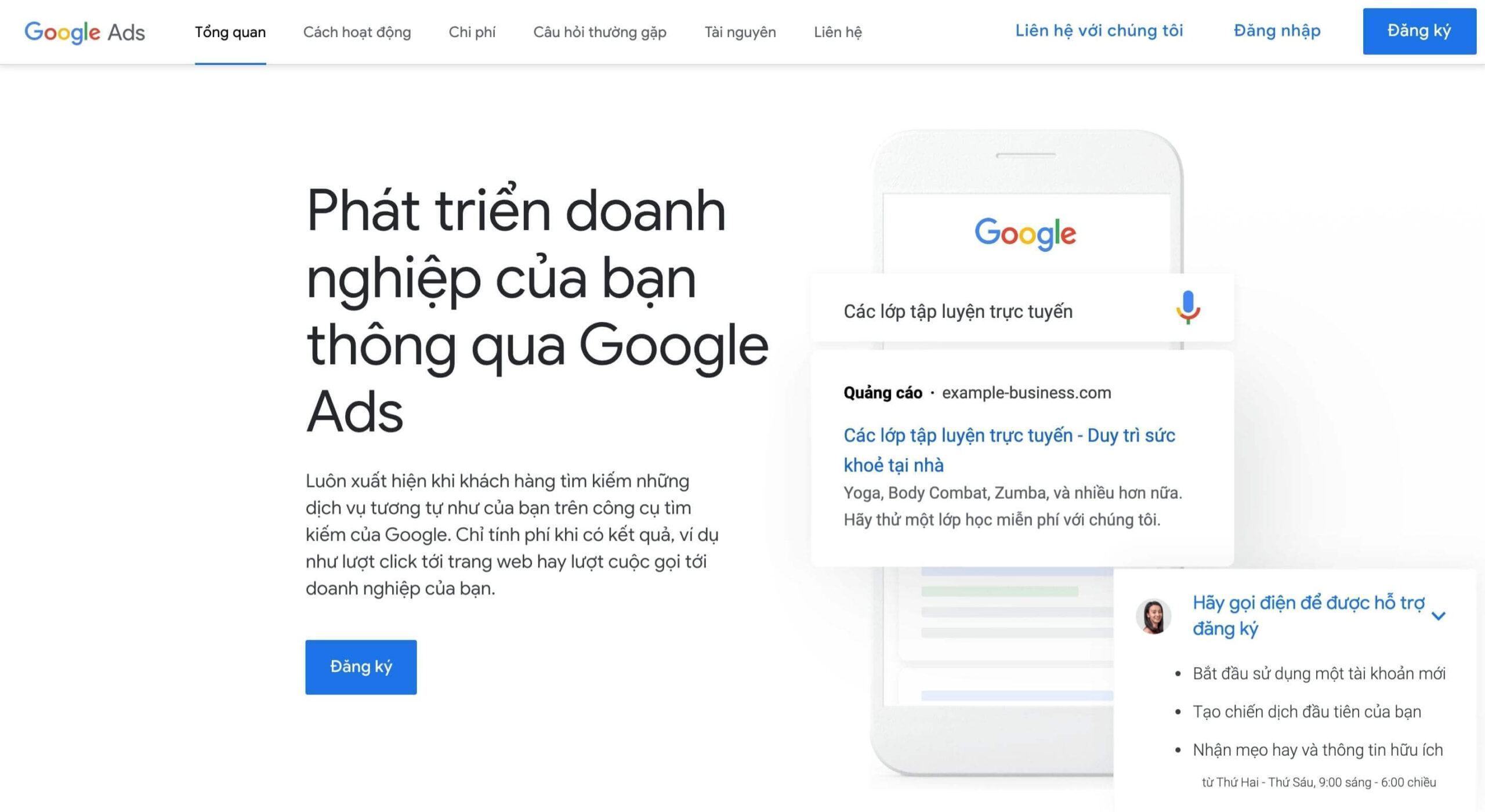 Trang chủ Google Ads