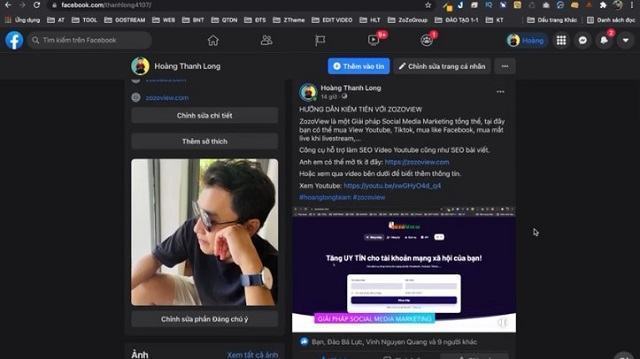 Đăng video lên Facebook cá nhân