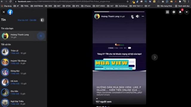 Đăng video lên tin trên facebook