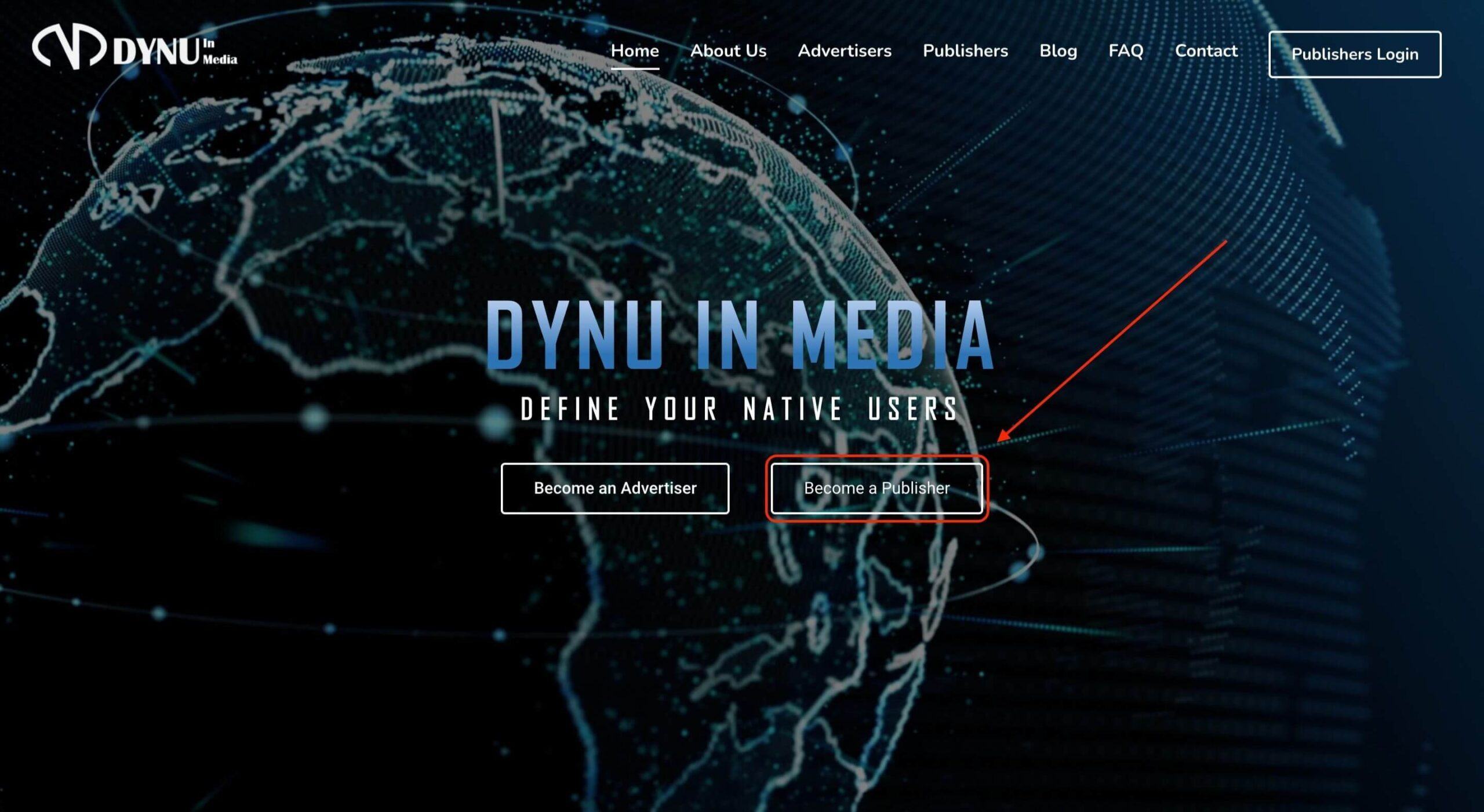 Lựa chọn để trở thành nhà quảng cáo hoặc nhà sản xuất trên Dynu In Media