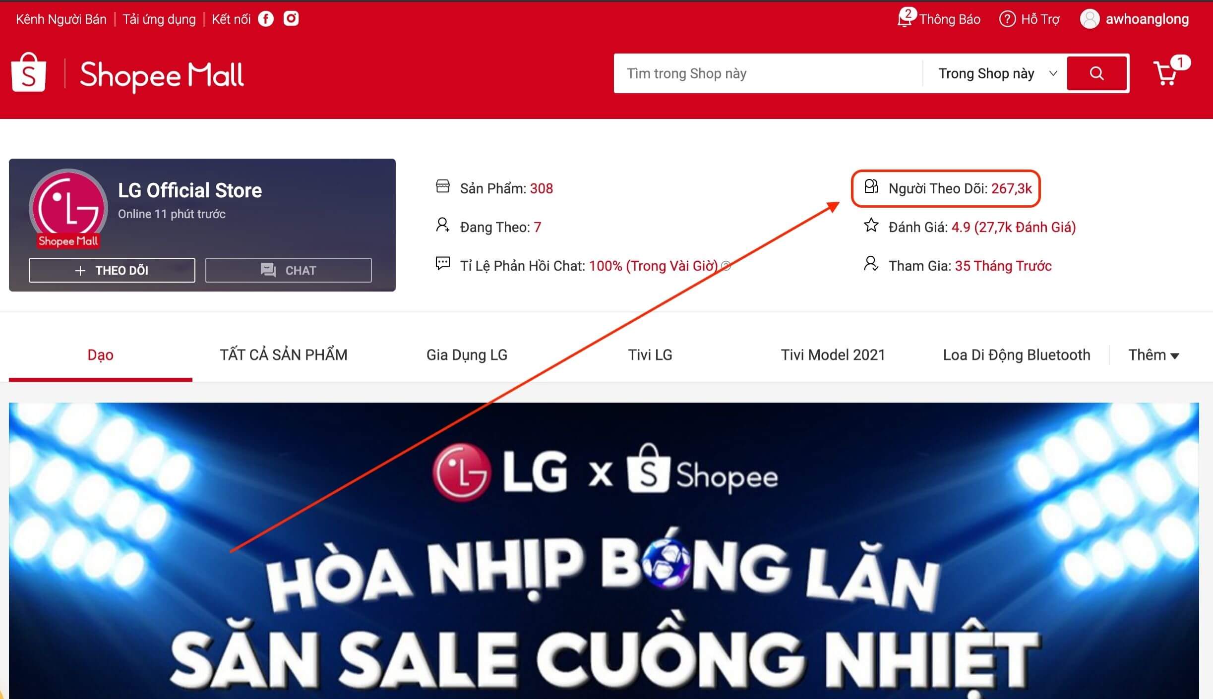 Follow Shopee