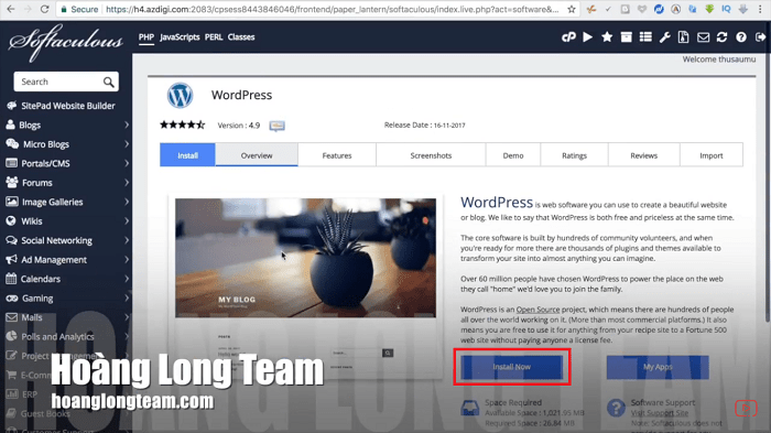 Cài mã nguồn WordPress và thay giao diện cho web WordPress