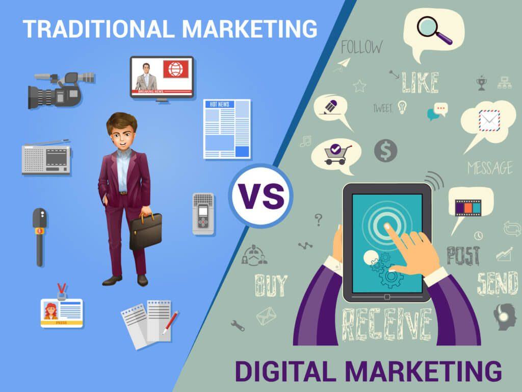 sự khác biệt giữa việc làm marketing truyền thống và marketing online